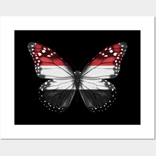 Yemeni Flag  Butterfly - Gift for Yemeni From Yemen Posters and Art